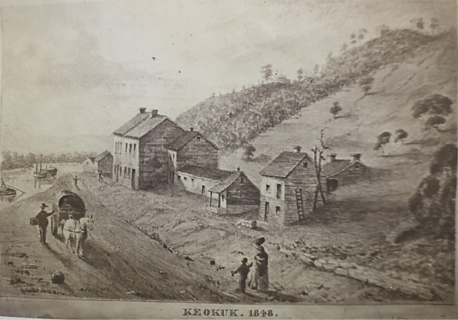 Sketch of Keokuk, 1848